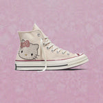 Converse x Hello Kitty Chuck Taylor 70 with Swarovski Crystals - Egret/Sporty Berry/Black