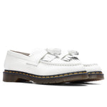 Adrian Y's Smooth Leather Tassel Loafer - White