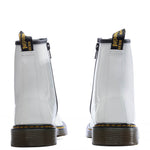 Youth 1460 Patent Leather Boots - White Patent Lamper