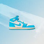 Air Jordan 1 Retro High OG 'UNC Reimagined' (PS) - Dark Powder Blue/Sail