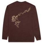 Trumpet L/S Tee - Bitter Chocolate