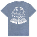 Feature x On The Arm Globe Tee - Copen Blue