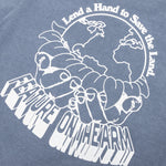 Feature x On The Arm Globe Tee - Copen Blue