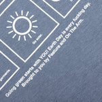 Feature x On The Arm Globe Tee - Copen Blue