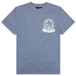Feature x On The Arm Globe Tee - Copen Blue
