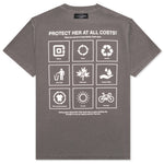 Feature x On The Arm Globe Tee - Falcon