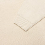 Felt Patch Knit Hood - Natural
