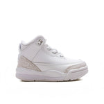 Air Jordan 3 Retro 'Pure Money' (TD) - White/Metalic Silver