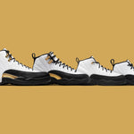 Air Jordan 12 Retro "Royalty Taxi" (GS) - White/Metallic Gold