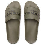 Slide Flat Sandals - Khaki
