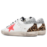 Women's Super-Star Sneakers - White/Fuchsia Fluorescent