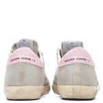 Women's Super-Star Sneakers - Silver/Black/Baby Pink
