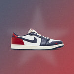 Air Jordan 1 Retro Low OG 'Howard University' - Summit White/Gym Red/Midnight Navy