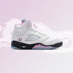 Air Jordan 5 Retro OG '35th Anniversary' (GS) - White/Black/Med Soft Pink/White