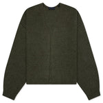 Heavy Waffle Cardigan - Military