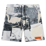 HP Cutout Nylon Swim Shorts - Grey