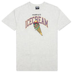 College S/S Tee - Light Heather Grey
