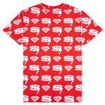 Diamonds and Dollars S/S Tee - Fiery Red