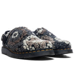 Isham Crochet Wool Suede Mules - Black