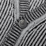 Structure Wool Knit Cardigan - Ash