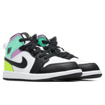 Air Jordan 1 Mid (PS) - White/Volt