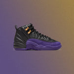 Jordan 12 Retro (GS) - Black/Field Purple/Metallic Gold
