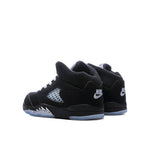Air Jordan 5 Retro OG 'Black Metallic Reimagined' (TD) - Black/White/Metallic Silver/Fire Red