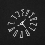 AJ11 Graphic Fleece Pullover Hoodie - Black/Reflective Silver