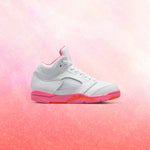 Air Jordan 5 Retro (PS) - White/Pinksicle/Safety Orange