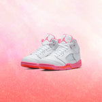 Air Jordan 5 Retro (PS) - White/Pinksicle/Safety Orange