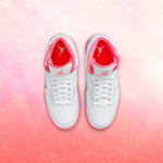 Air Jordan 5 Retro (PS) - White/Pinksicle/Safety Orange