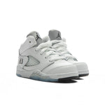 Air Jordan 5 Retro 'White Metallic' (TD) - White/Black/Metallic Silver