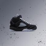 Air Jordan 5 Retro OG 'Black Metallic Reimagined' (PS) - Black/White/Metallic Silver/Fire Red