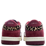 Leopard Skel Top Low - Burgundy