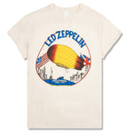 Led Zeppelin North American Tour 1975 Crew Tee - Dirty White