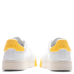 Leather Sneakers - Lily White/Yellow