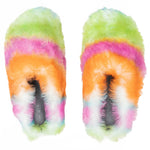 Striped Shearling Fussbett Sabot - Multicolored
