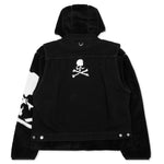 Shearling Denim Jacket - Black