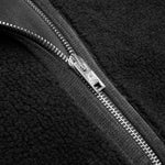 Shearling Denim Jacket - Black