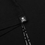 Stipe Skull Motif T-Shirt - Black