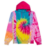 5 Cuts Tie Dye Hooded Sweatshirt - Assorted