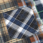 7 Cuts Shirt - Tan/Navy