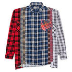 7 Cuts Wide Flannel Shirt - Red/Multi