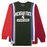 College 7 Cuts L/S Tee - Sage Michigan