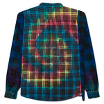 Ribbon Wide Flannel Shirt - Tie Dye
