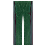 Velour Narrow Track Pant - Green