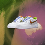 Air Force 1 LV8 (GS) - White/Multicolor/Medium Blue