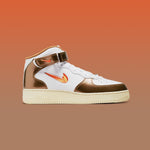 Air Force 1 Mid QS "Ale Brown" - White/Total Orange/Ale Brown