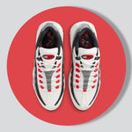 Air Max 95 'Smoke Grey' - Summit White/Chile Red/Off Noir