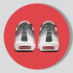 Air Max 95 'Smoke Grey' - Summit White/Chile Red/Off Noir